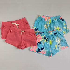 Carter's Twins Girls Infant Shorts sz 6m New